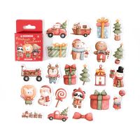 45 Pcs /Pack Happy Christmas Gingerbread man DIY Paper Decorative Life Diary Stickers Stickers Labels