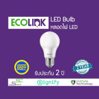 [ขายยกกล่อง 12 ดวง] ประกันศูนย์-2-ปี-Ecolink-หลอดไฟ-LED-Bulb-3W-5W-7W-9W-13W-19W-Daylight-แสงขาว-Warmwhite-แสงเหลือง