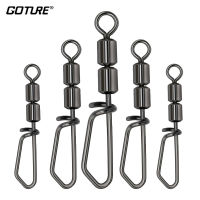 Goture 30 ชิ้น/ล็อตตกปลาหมุนความเร็วสูง Double Rolling Swivels การหมุนที่ยืดหยุ่นสแตนเลสหมุนอุปกรณ์ตกปลา-SLPPP STORE