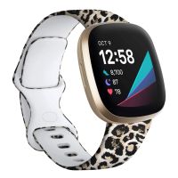 ✲◐ Print Watch Strap for Fitbit Versa 3 Band Versa 4 Bracelet Silicone Watchband Replacement Wristband for Fitbit Sense Accessories