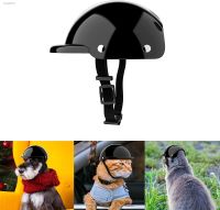 ✎ ATUBAN Pet Helmet Dog Cat Safety Ridding Cap Motorcycle Bike Hat Soft Padded Sun Rain Protection Outdoor Protect Pet Head