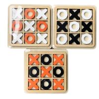 Wooden XO Chess Board Game Toy Parent-Child Interaction Classic Leisure Board Puzzle Game Early Educational Toys for Kids