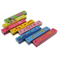 16 Holes Harmonica Kids Wind Instrument Musical Educational Wood