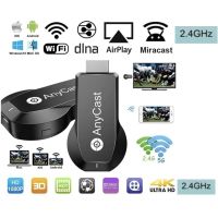 ถูก++ Anycast M100 2.4G 4K Miracast HDMI WiFi ไร้สาย TV Stick WiFi Cast Receiver dongle สำหรับ IOS Android Windows ของดี สายดิจิตอล สายHDMI สายทีวี สายสัญญาณทีวี