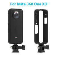 แนวนอนกรอบแนวตั้งกรอบด้านข้างเปิดคงที่ชายแดนยึดเมาท์อะแดปเตอร์สำหรับ Insta360หนึ่ง X3พาโนรามากล้องอุปกรณ์เสริมสำหรับกล้อง