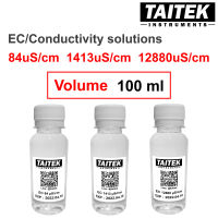 น้ำยามาตรฐาน Conductivity(EC) Solution ค่า 84 1413 12880 µS/cm สำหรับปรับเทียบ คาลิเบรทเครื่องวัด EC (100 mL)