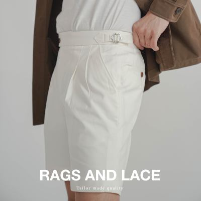 Rags and Lace [Shorts] กางเกง signature ผ้า cotton สี Offwhite