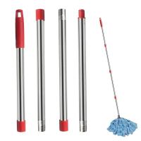 Spin Mop Handle Mop Rod Replacement Handle Pole Stick 4-Section Quick Assembly Extended Handle For Broom Heads