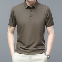 Mens Summer 2023 New All-Match T-shirt Mens Short-Sleeved Business Casual T-shirt  Polo Shirt Brand Clothing Towels