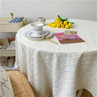 Daisy Tablecloth Embroidered Tablecloth for Table Wedding Decor Coffee Table Cover nappe de table Picnic Blanket man de mesa