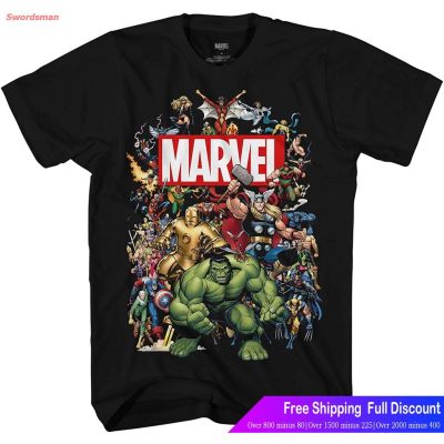 Swordsman Marvel เสื้อยืดแขนสั้น Marvel Clic Avengers Hulk Thor Iron Man เสื้อยืดผู้ชาย Marvel Pop เสื้อยืด Cotton Comfort Pop💥