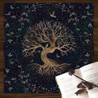 Home Decor2023 tree of life tarot card tablecloth altar cloth pagan pendulum witchcraft astrology oracle card mat for room 85x85