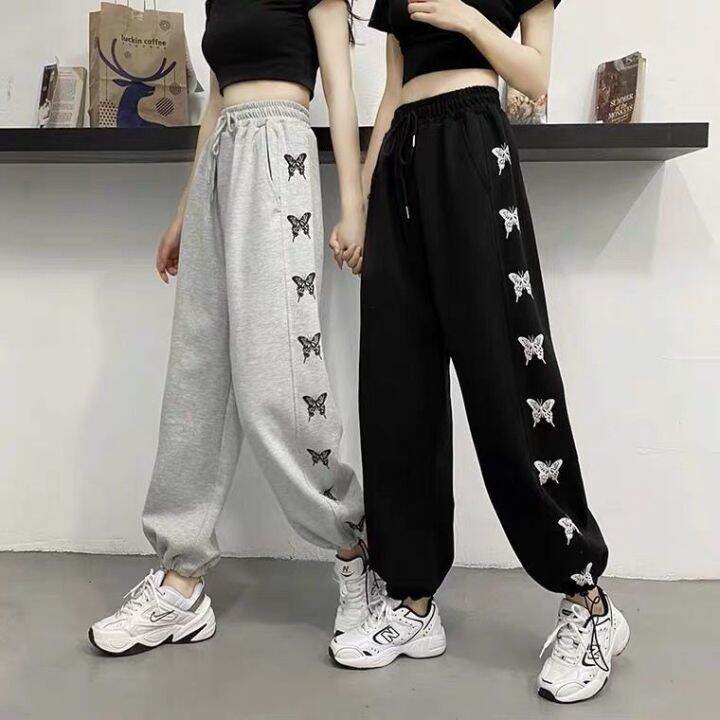 Women Casual Fashion Hip Hop Dance Sport Running Jogging Harem Pants  Sweatpants Jogger Baggy Trousers Black/Gray/White