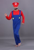 CP185 ชุดมาริโอ มาริโอ มาริโอ้ Dress for Mario Suit Super Mario Costume Party Game Cosplay Fancy Fancy Outfit