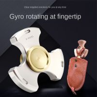 Fingertip Gyro Adult Three-Leaf Pure Copper Stainless Steel Finger Rotating Childrens Toy