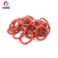 10 Pcs Merah VMQ O Ring Seal 2.4 Mm CS 70 Mm-150 Mm dari O-Ring Sealing gasket Elastisitas Yang Baik Silicon O Tipe Cincin Segel Gasket