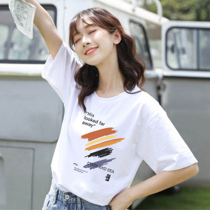 d331เสื้อยืดแขนสั้นพร้อมส่ง-7สี-ลายการ์ตูน-ขายดีตามเทรนต์-ลายน่ารัก-สีสันสดใส่น่ารัก-ใส่ได้ทั้งหญิงและชาย-s-3xl