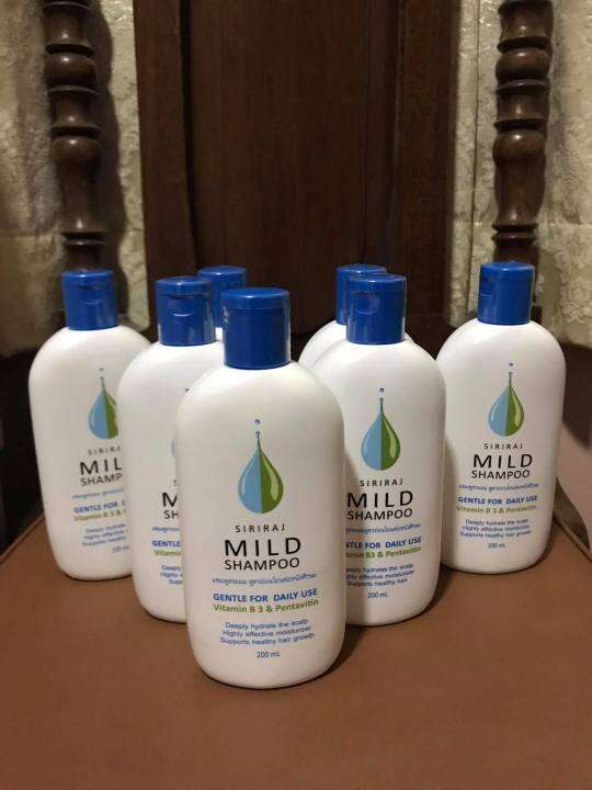 ศิริราช-แชมพู-siriraj-mild-shampoo-แชมพูศิริราช-มายแชมพู-ยาสระผมสูตรอ่อนโยน-ลดผมร่วง-ลดรังแค-ลดอาการคัน