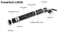 เลเซอร์เขียวความเข้มข้นสูง FrankTech L303G Green Laser 100 Mw 532nm