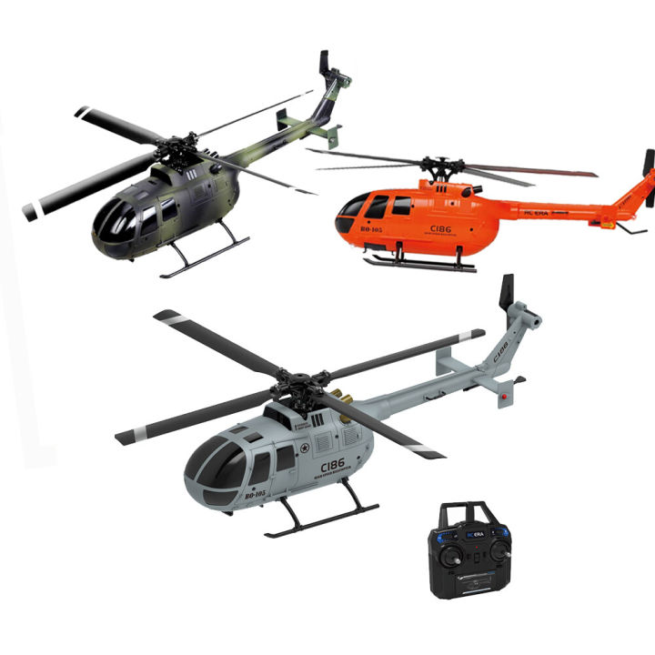 Jdd【fast Delivery】【available Original】 C186 BO-105 2.4G RC Helicopter 4 ...