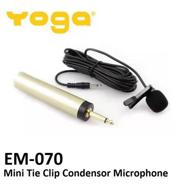 YOGA EM070 Mini Tie Clip Condensor Microphone Lazada