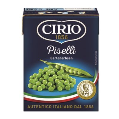 Premium import🔸( x 3) CIRIO Beans Box 380 g. ถั่วบรรจุกล่อง  Piselli [CI47]