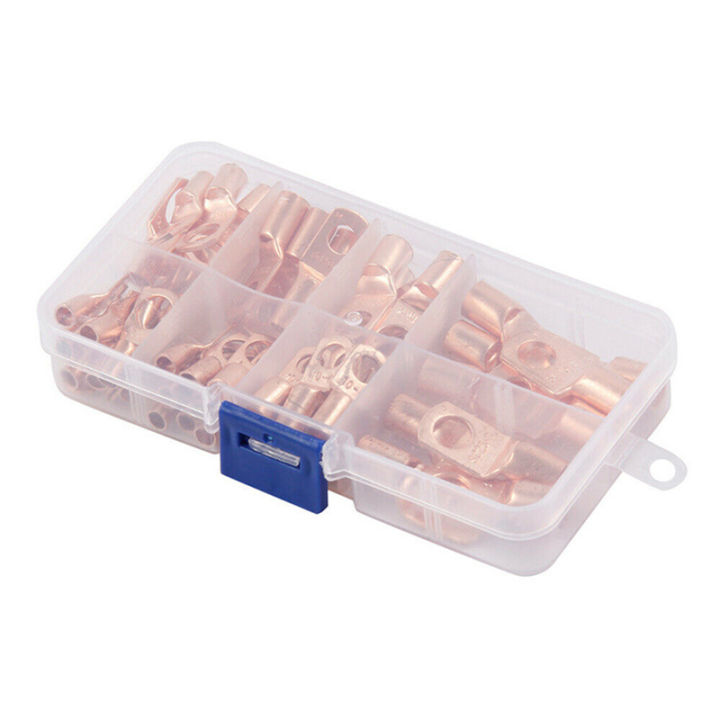 140pcs-terminals-connectors-wire-ring-lugs-battery-copper