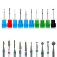 Dmoley Diamond Nail Drill Bit Rainbow Rotate Burr Milling Cutter 3/32 quot; Bits For Manicure Electric Nail Drill Accessories