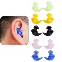 1Pair Diving Swim Soft Ear Plugs Water Silicone Waterproof Soft Silicone For Adult/Children Anti Noise Foam Sleep Work Reusable Accessories Accessorie