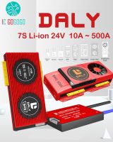 DALY 7S 24V Li-Ion แผ่นป้องกันแบตเตอรี่ลิเธียมสกูตเตอร์สมดุลรถพลังงานแสงอาทิตย์18650 Lipo BMS 15A 30A 50A 60A 80A 100A 200A 250A สเก็ตบอร์ด Outdo