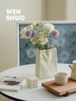 WENSHUO CRINK Paper Bag Vase Flower Vase for Home DecorLarge Vase for Flower Arrangement