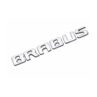 สติกเกอร์ชุดเครื่องแต่งกายรูปพิซซ่าสำหรับ BRABUS Merceds Benz ป้ายตกแต่งโลโก้ท้ายอัตโนมัติท้ายรถป้ายสีเงิน