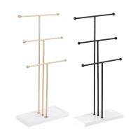 Tabletop 3 Tiered Bars Necklace Bracelet Jewelry Display Stand Home and Retail Decors for Earrings Bracelet Rings and Watches