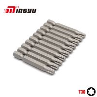 【CW】 10Pcs 1/4 quot; 50mm Torx T30 Screwdriver Bit Set Tools Repair Screwdrivers Shank Household Hand