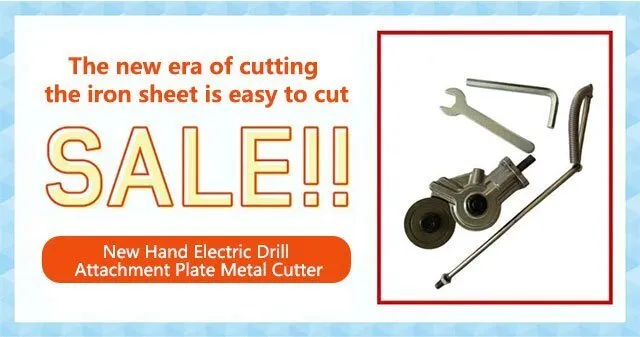 New Hand Electric Drill Attachment Plate Metal Cutter