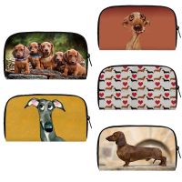 【CC】 Basset Hound Dachshund Dog Printing Wallet Woman Multifunctional Purses Kawaii Money Coin Holder