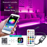 WS2811 Addressable Strip Smart App Controller Led Strip Light Kit 5M 10M 15M 20M 5050 LED RGBIC Dream Tape DC 12V Adapter