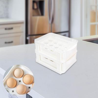 WDClever ที่วางไข่ความจุมากถาดใส่ไข่ใสสำหรับเคาน์เตอร์ตู้เย็นห้องครัว
