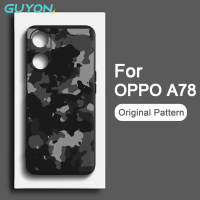 Guyon สำหรับ  เสค OPPO A78 A58 4G 5G Softshell ต้นฉบับการออกแบบใหม่ลายพรางซิลิโคนเหลวกันกระแทก