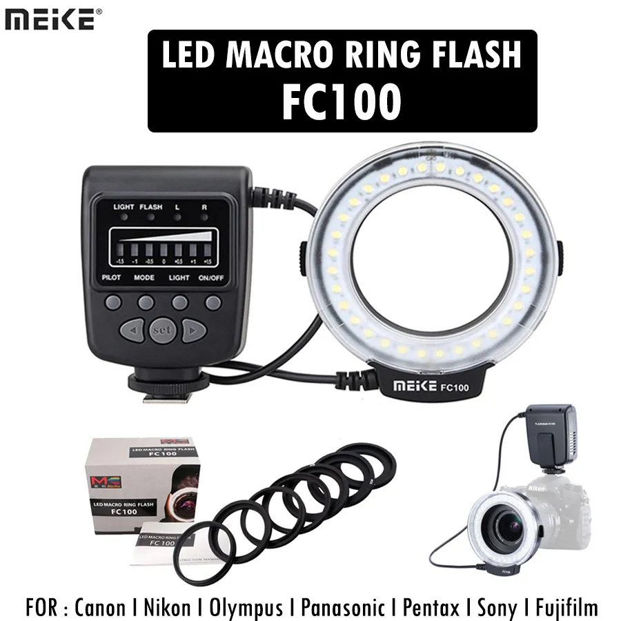 meike led macro ring flash fc100