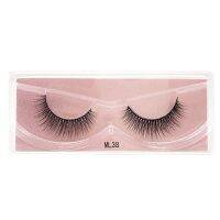 1 Pair Faux Mink Eyelashes Handmade Makeup Beauty Cross Soft Natural Long False Eyelashes 3D Eyelash Extension Makeup