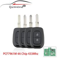 QWMEND 2BUT สำหรับเรโนลต์คีย์4A Art Car Key สำหรับ Renault Sandero Dacia Lodgy Dokker Duster Trafic Clio4 PCF7961M