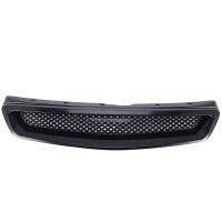 EK T-R Style Front Bumper Hood Mesh Grill Racing Grille for EK DX EX LX Type R 1999-2000 Glossy Black