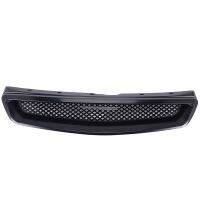 EK T-R Style Front Bumper Hood Mesh Grill Racing Grille for EK DX EX LX Type R 1999-2000 Glossy Black