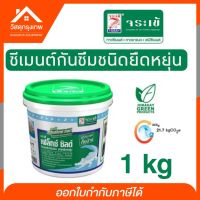 Srhome. จระเข้ เฟล็กซ์ ชิลด์ ซีเมนต์ทากันซึมพิเศษ Crocodile Flex Shield (สีเทา) 1 กก. สามารถทาสีทับ หรือปูกระเบื้องทับได้