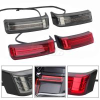 【New】2XMotorcycle LED SaddleBag Turn Lamp Light Run Brake Light For Harley Touring Street Glide Road King FLHR Limited CVO 1997-2013