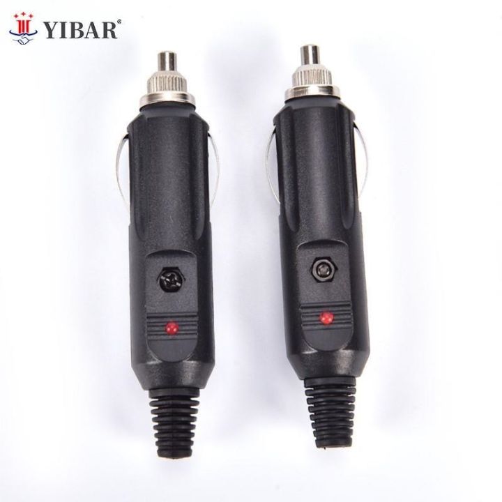 convenient-2pcs-12v-universal-male-car-cigarette-lighter-socket-plug-connector-15a-fused