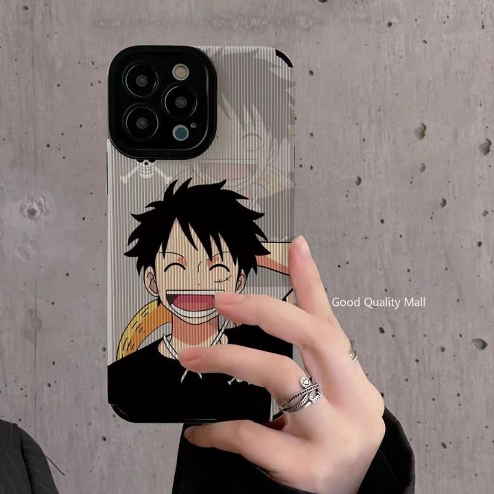 คุณภาพสูงเคสโทรศัพท์หนัง-luffy-สำหรับ-iphone-14-13-pro-max-เคสโทรศัพท์12-11-pro-max-เคสโทรศัพท์-x-xr-6s-8-7-plus-เคสโทรศัพท์น่ารัก