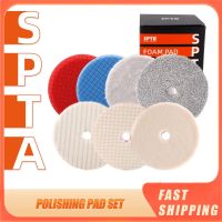 【LZ】umbmh3 SPTA 7Pcs 5Inch / 6Inch Buffing Polishing Pads Wool Microfiber Sponge Pad Set Cutting Polishing Pad Kit For Car Buffer Polisher