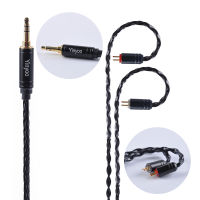 Yinyoo 8 Core ทองแดงชุบเงิน Balanced Cable 2.53.54.4มม. Mmcx 2pin สำหรับ BLON BL-01 BL-03 KZ ZAX ZSX ZSTX